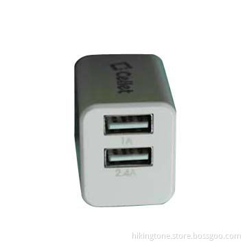 High Power Fast Charging 2.4A Wall Charger for iPhone, iPad, Samsung, Tablet